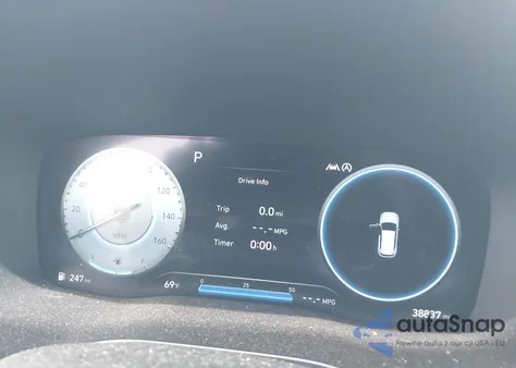 2022 Hyundai Santa Fe Sel z USA, uszkodzony, nr VIN 5NMS3DAJ4NH449400